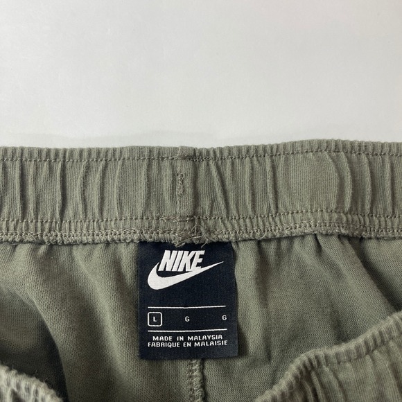 Nike Sweatpants Mens L Olive Green Club Jersey Jogger Lightweight Gym Comfort - Picture 5 of 10